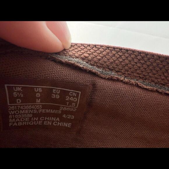 Clarks Collection Leather Ballet Flats Meadow Rae Tan Leather Women’s Size 8 - Picture 3 of 9